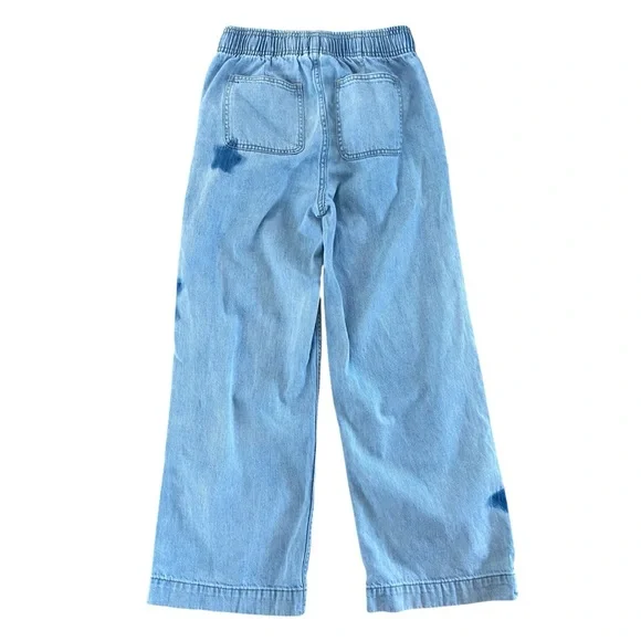 Gap Wide Leg Lightweight Denim Jeans Youth Size 10-12 - Picture 2 of 6